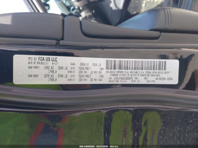 1C4RJFAG6HC892879 Jeep Grand Cherokee Laredo 4x4