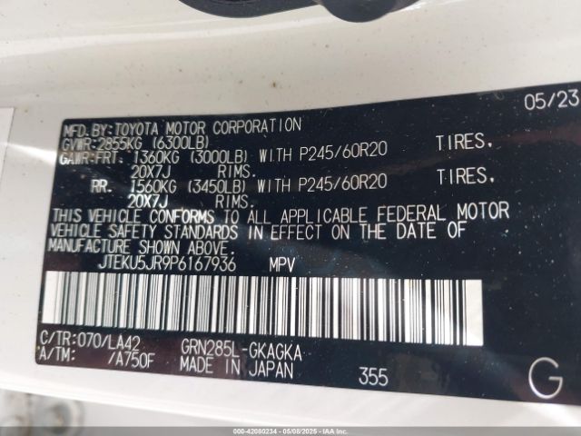 2023 TOYOTA 4RUNNER JTEKU5JR9P6167936 Photo 8
