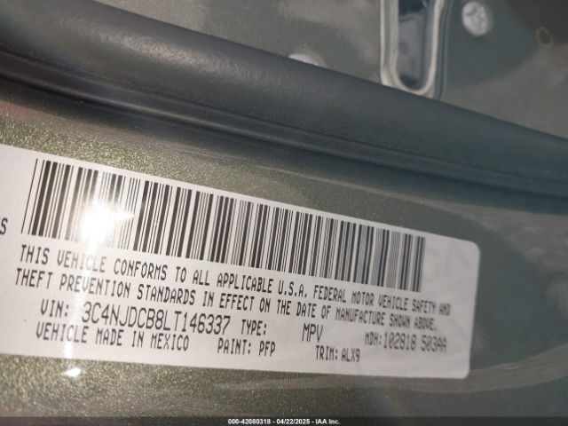 3C4NJDCB8LT146337 Jeep Compass Limited 4x4