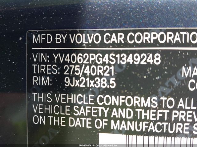 YV4062PG4S1349248 Volvo Xc90 B6 Ultra