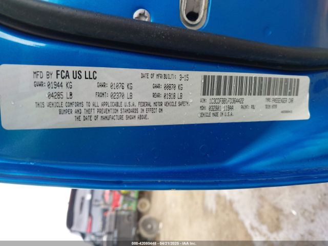 1C3CDFBB1FD364422 Dodge DART SXT