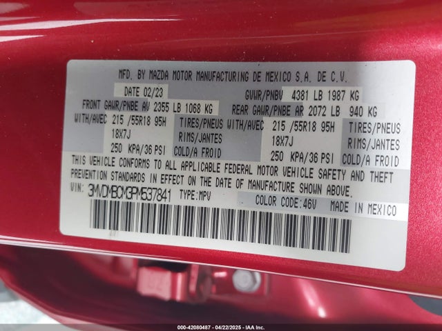 3MVDMBCM3PM537841 Mazda Cx-30 2.5 S Preferred