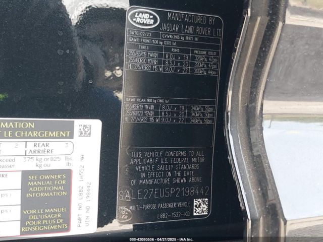 2023 LAND ROVER DEFENDER SALE27EU5P2198442 Photo 8