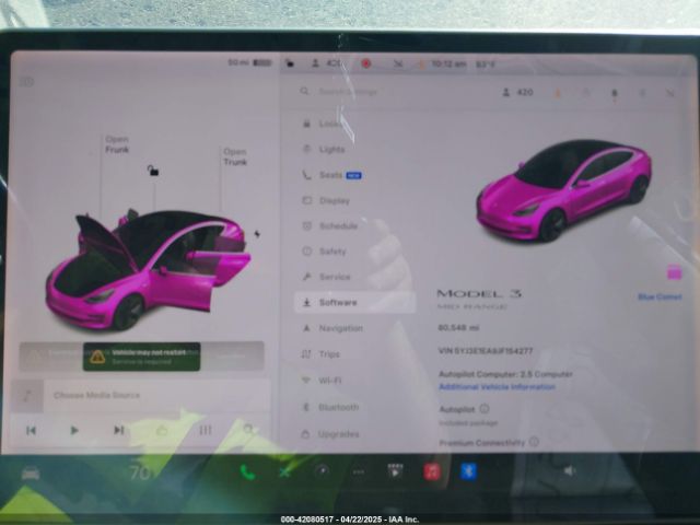 5YJ3E1EA9JF154277 Tesla Model 3 Long Range/mid Range