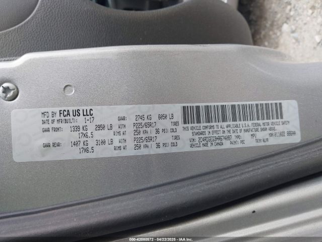 2C4RDGEG3HR674087 Dodge Grand Caravan Gt