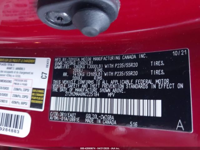 2T2HZMAA8NC225184 Lexus RX 350