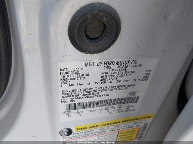 1FMJU1G55EEF63356 Ford Expedition Xl