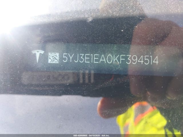 5YJ3E1EA0KF394514 Tesla Model 3 Long Range/mid Range/standard Range/standard Range Plus
