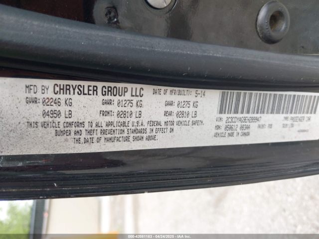 2C3CDYAG9EH289947 Dodge Challenger Sxt
