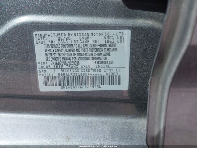 2020 NISSAN SENTRA 3N1AB8DV6LY259396 Photo 8