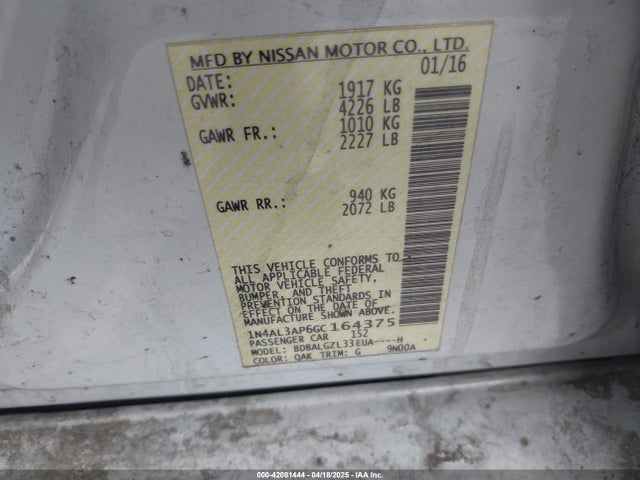 Nissan 2016 2016 1N4AL3AP6GC164375 Image 9