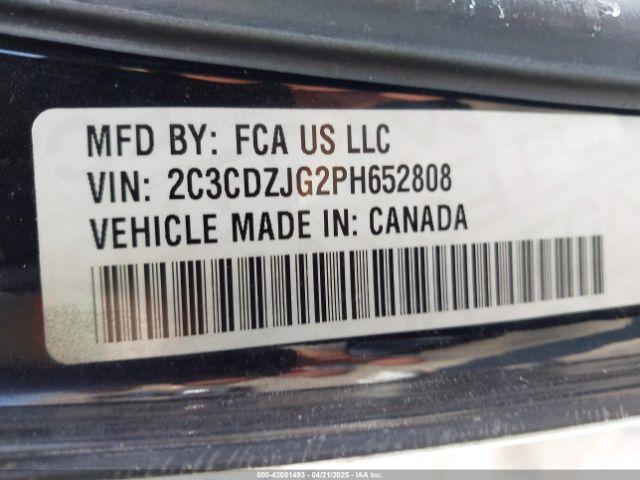 2C3CDZJG2PH652808 Dodge 2023