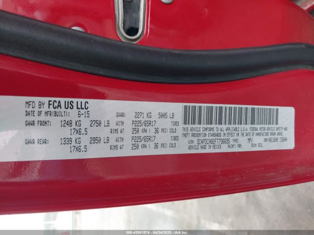 3C4PDCAB2FT736695 Dodge Journey American Value Pkg