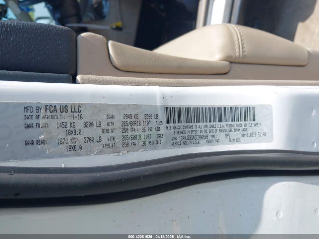 1C4RJEBG4GC306509 Jeep Grand Cherokee Limited