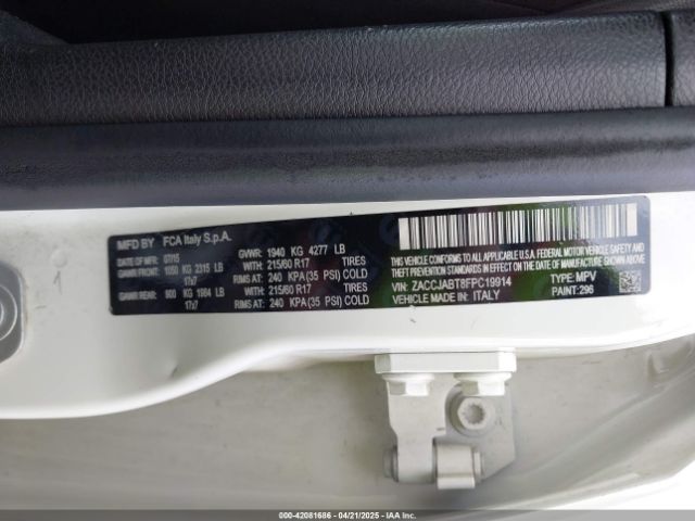 ZACCJABT8FPC19914 Jeep Renegade Latitude