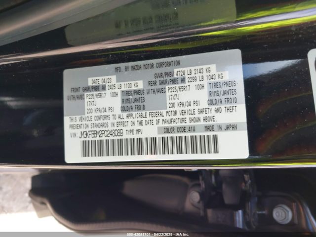 JM3KFBBM2P0248089 Mazda Cx-5 2.5 S Select