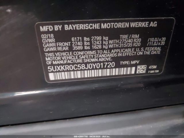 5UXKR0C58J0Y01720 BMW X5 Xdrive35i