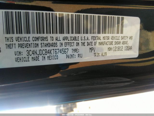 3C4NJDCB4KT674567 Jeep Compass Limited 4x4