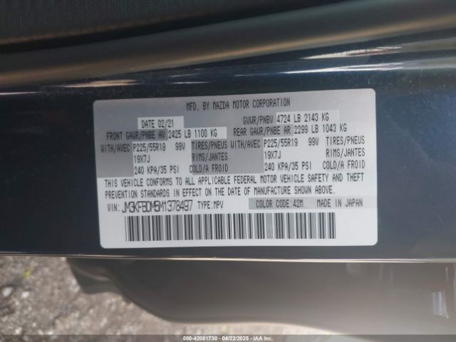 JM3KFBDM5M1378497 Mazda Cx-5 Grand Touring