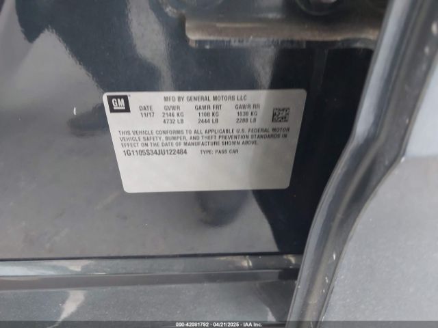 1G1105S34JU122484 Chevrolet IMPALA 1LT
