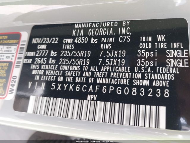 2023 KIA SPORTAGE 5XYK6CAF6PG083238 Photo 8