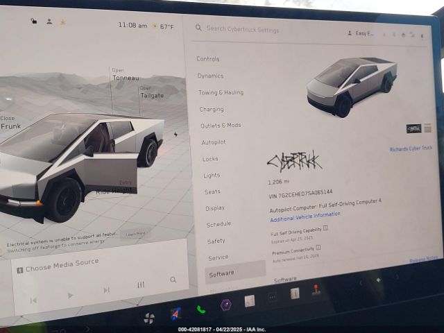 7G2CEHED7SA065144 Tesla Cybertruck All-wheel Drive