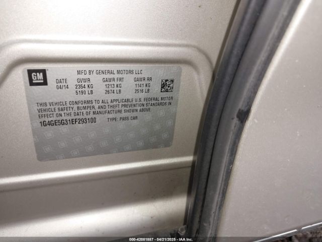 1G4GE5G31EF293100 Buick Lacrosse Premium I Group