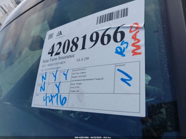 W1N4N4GB9SJ648895 Mercedes-Benz GLA 250