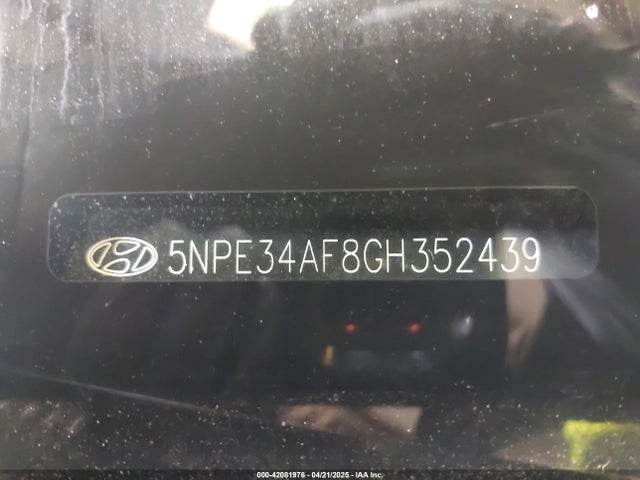 5NPE34AF8GH352439 Hyundai Sonata Sport