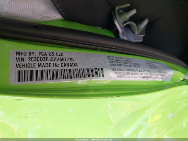 2C3CDZFJ5PH667775 Dodge 2023