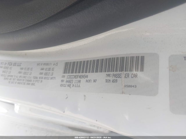 Chrysler 200 Limited 2015 1C3CCCAB3FN694544 Image 9