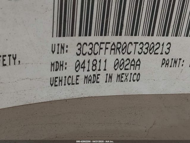 2012 FIAT 500 3C3CFFAR0CT330213 Photo 8