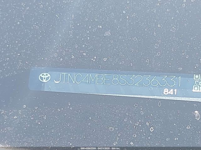 JTNC4MBE8S3236331 Toyota Corolla Xse