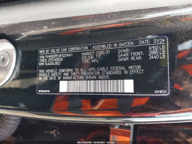 2024 VOLVO XC90 YV4062PE4R1221441 Photo 8