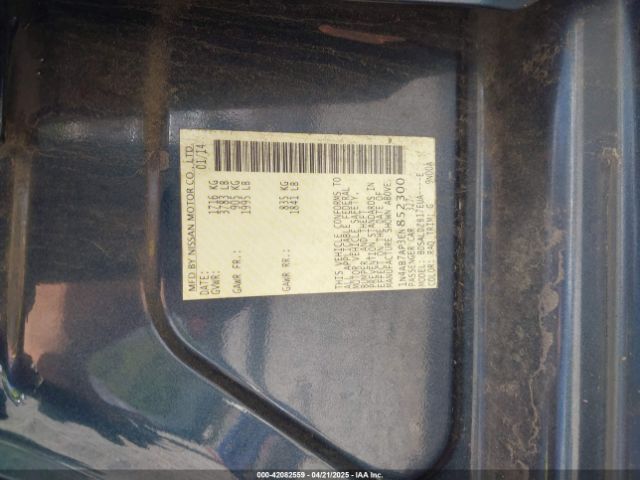 1N4AB7AP3EN852300 Nissan Sentra Fe+ S/fe+ Sv/s/sl/sr/sv