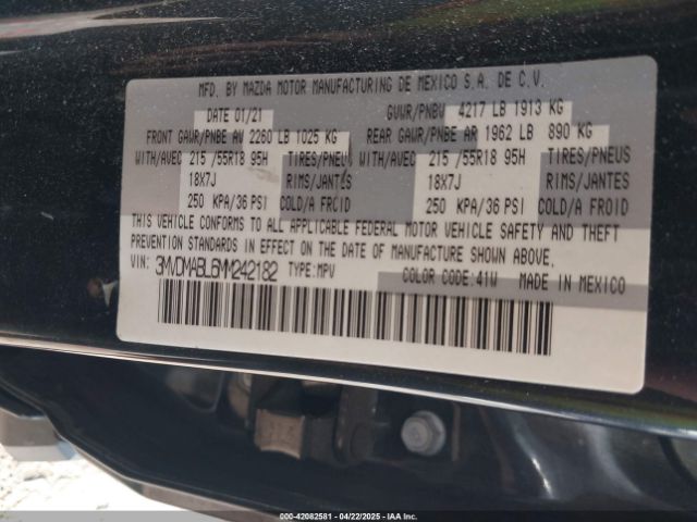2021 MAZDA CX-30 3MVDMABL6MM242182 Photo 8