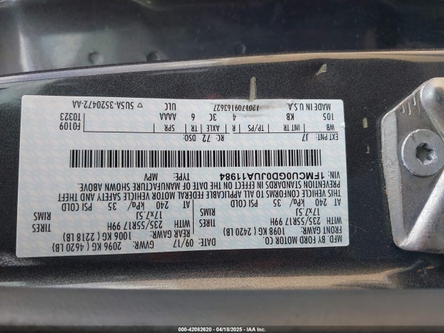 1FMCU0GD0JUA11984 Ford ESCAPE SE