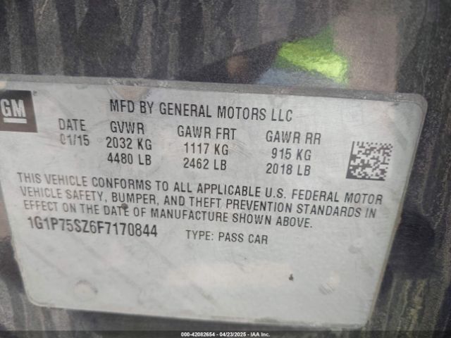 1G1P75SZ6F7170844 Chevrolet Cruze Diesel