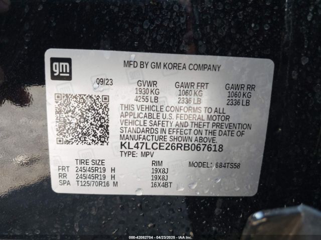 KL47LCE26RB067618 Buick Envista Avenir Fwd