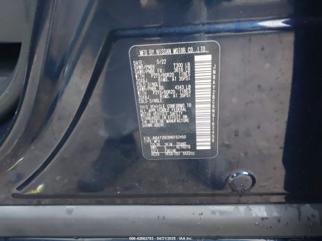2022 NISSAN ARMADA JN8AY2BC6N9162450 Photo 8