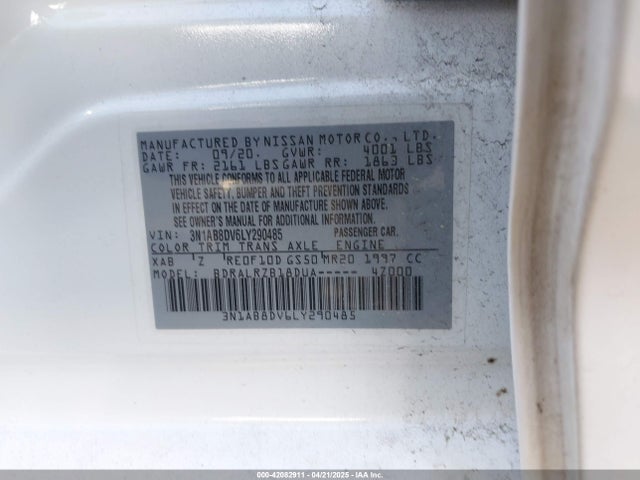 Nissan Sentra Sr Xtronic Cvt 2020 3N1AB8DV6LY290485 Image 9