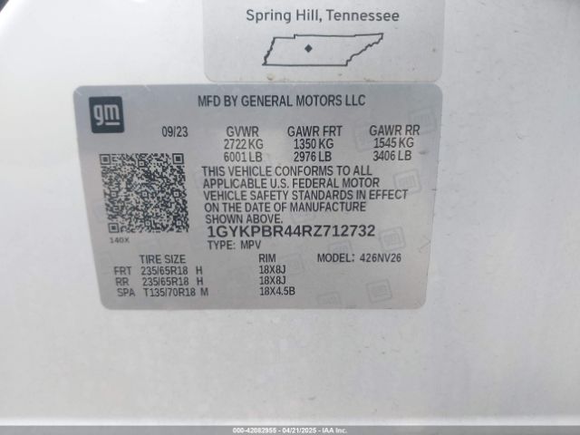 2024 CADILLAC XT6 1GYKPBR44RZ712732 Photo 8