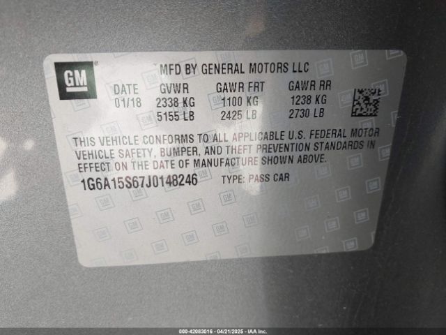 1G6A15S67J0148246 Cadillac CTS-V