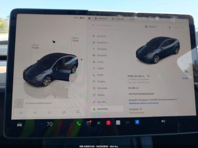 7SAYGDEE6RA225161 Tesla Model Y Long Range Dual Motor All-wheel Drive