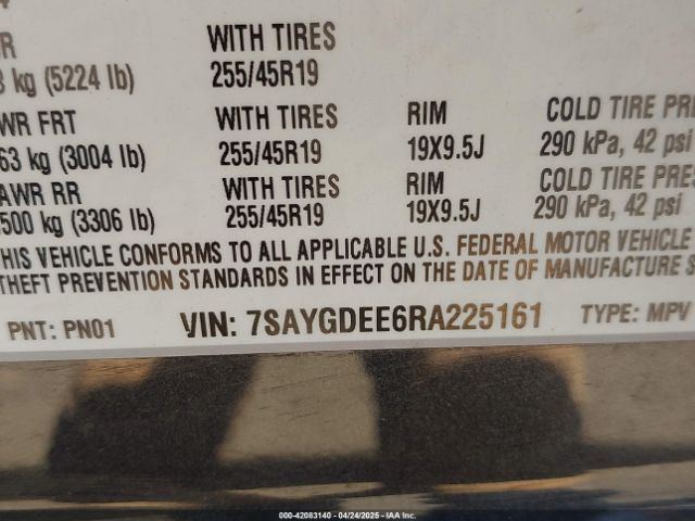 7SAYGDEE6RA225161 Tesla Model Y Long Range Dual Motor All-wheel Drive