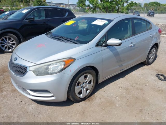 KNAFK4A63F5380569 KIA FORTE LX