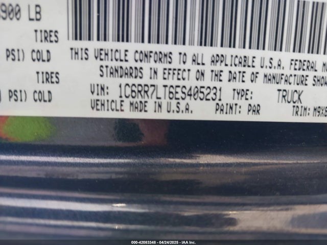 RAM 2014 2014 1C6RR7LT6ES405231 Image 9