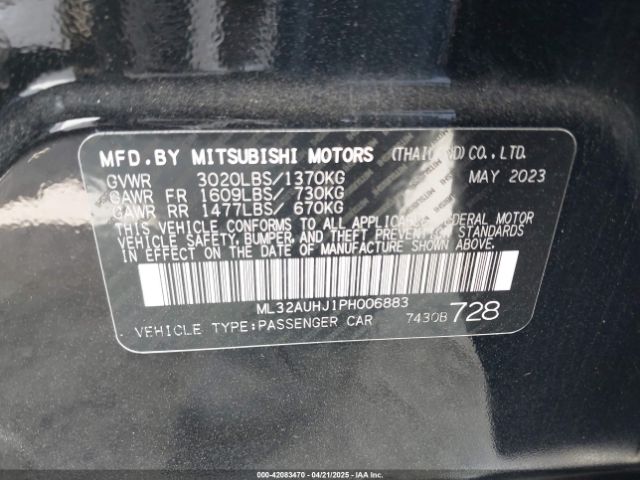 ML32AUHJ1PH006883 Mitsubishi MIRAGE ES