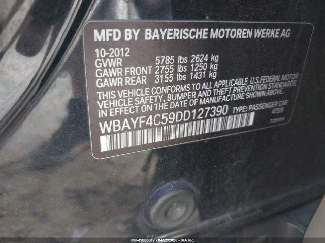 2013 BMW 740LI WBAYF4C59DD127390 Photo 8