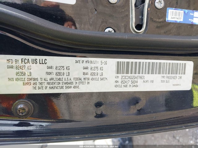 2C3CCAGG2GH270631 Chrysler 300 300s Alloy Edition